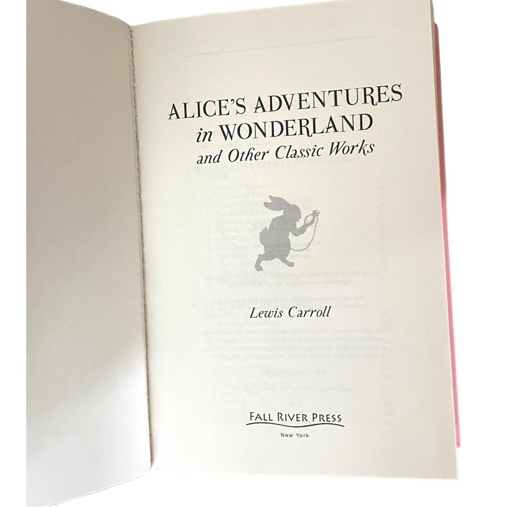 Barnes & Noble Alice's Adventures in Wonderland and Other Classic Works Book